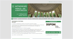 Desktop Screenshot of geburtsmedizin-aachen.de
